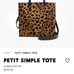Clare V Petite Simple Tote in Leopard